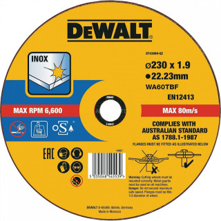 Купити Круг відрізний DeWALT DT43909. Офіційний магазин Toolmaster Україна. Фірмовий інструмент та обладнання, офіційна гарантія