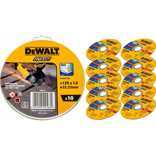 Купити Набір кругів відрізних HIGH PERFORMANCE DeWALT DT43972. Офіційний магазин Toolmaster Україна. Фірмовий інструмент та обладнання, офіційна гарантія