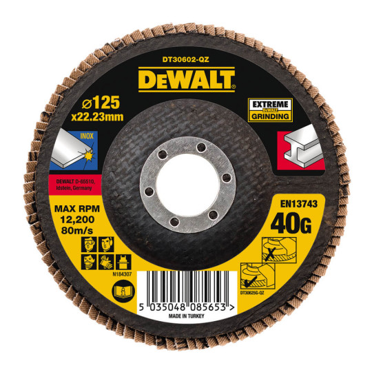 Купити Круг шліфувальний пелюстковий DeWALT DT30602. Офіційний магазин Toolmaster Україна. Фірмовий інструмент та обладнання, офіційна гарантія