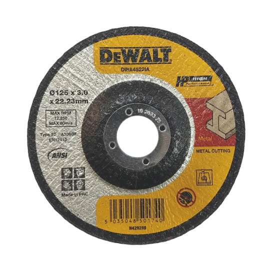 Купити Круг відрізний HIGH PERFORMANCE DeWALT DWA4522IA. Офіційний магазин Toolmaster Україна. Фірмовий інструмент та обладнання, офіційна гарантія