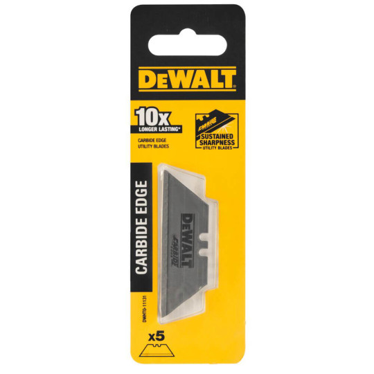 Купити Лезвия запасные для отделочных работ, трапециевидные Carbide DeWALT DWHT0-11131. Официальный магазин Toolmaster Украина. Фирменный инструмент и оборудование, официальная гарантия