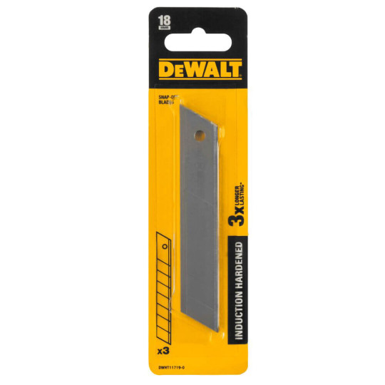 Купити Лезвия запасные шириной 18 мм с отламывающимися сегментами DeWALT DWHT11719-0. Официальный магазин Toolmaster Украина. Фирменный инструмент и оборудование, официальная гарантия