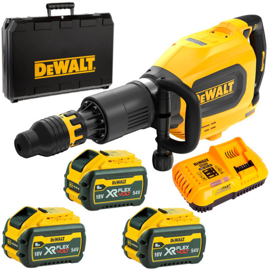 Купити Молоток відбійний акумуляторний безщітковий SDS-MAX DeWALT DCH911X3. Офіційний магазин Toolmaster Україна. Фірмовий інструмент та обладнання, офіційна гарантія