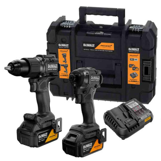 Купити Набор из двух инструментов аккумуляторных бесщеточных McLaren F1 TEAM SPECIAL EDITION DeWALT DCK2222MP2T. Официальный магазин Toolmaster Украина. Фирменный инструмент и оборудование, официальная гарантия