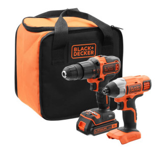Купити Набір з двох інструментів BLACK+DECKER BCK21S1S. Офіційний магазин Toolmaster Україна. Фірмовий інструмент та обладнання, офіційна гарантія