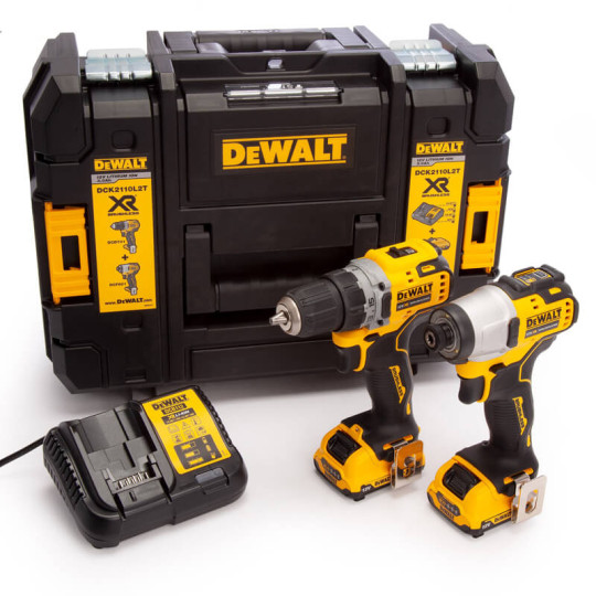 Купити Набір з двох інструментів безщіткових DeWALT DCK2110L2T. Офіційний магазин Toolmaster Україна. Фірмовий інструмент та обладнання, офіційна гарантія