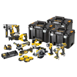 Купити Набір з десяти інструментів акумуляторних DeWALT DCK1012P4T. Офіційний магазин Toolmaster Україна. Фірмовий інструмент та обладнання, офіційна гарантія