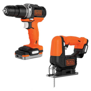 Купити Набір з двох інструментів BLACK+DECKER BDCK122S1S. Офіційний магазин Toolmaster Україна. Фірмовий інструмент та обладнання, офіційна гарантія