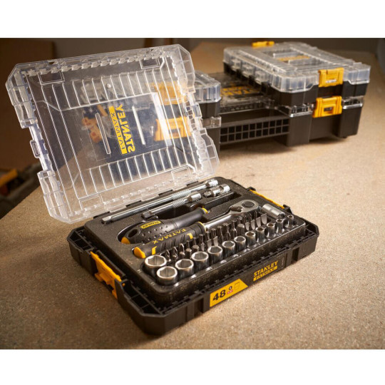 Купити Набір торцевих головок 1/4 FATMAX® Maxi Drive, шестигранних, 48 предметів STANLEY FMMT98101-0. Офіційний магазин Toolmaster Україна. Фірмовий інструмент та обладнання, офіційна гарантія
