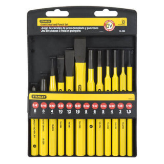 Купити Набір з дванадцяти бородків і зубил слюсарних STANLEY 4-18-299. Офіційний магазин Toolmaster Україна. Фірмовий інструмент та обладнання, офіційна гарантія