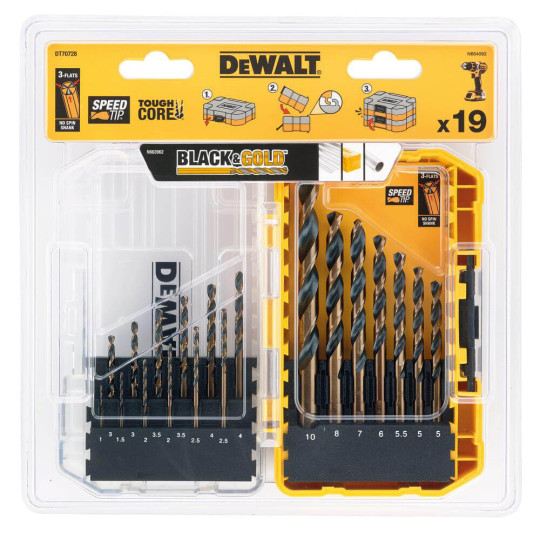 Купити Набір свердел по металу DeWALT DT70728. Офіційний магазин Toolmaster Україна. Фірмовий інструмент та обладнання, офіційна гарантія