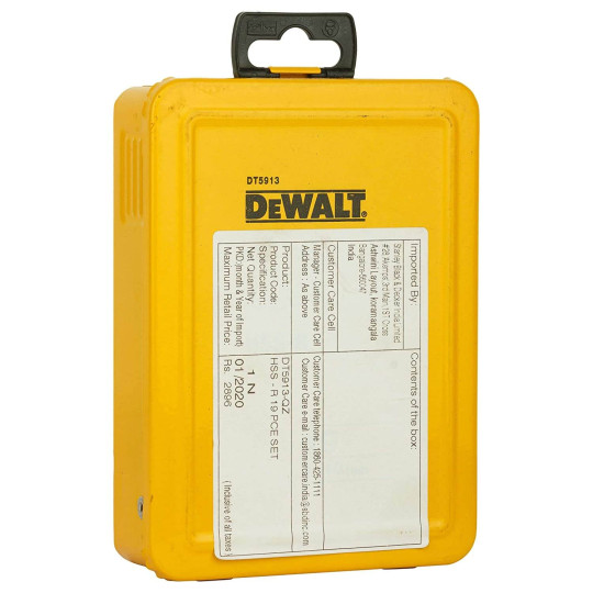 Купити Набір свердел по металу DeWALT DT5913. Офіційний магазин Toolmaster Україна. Фірмовий інструмент та обладнання, офіційна гарантія