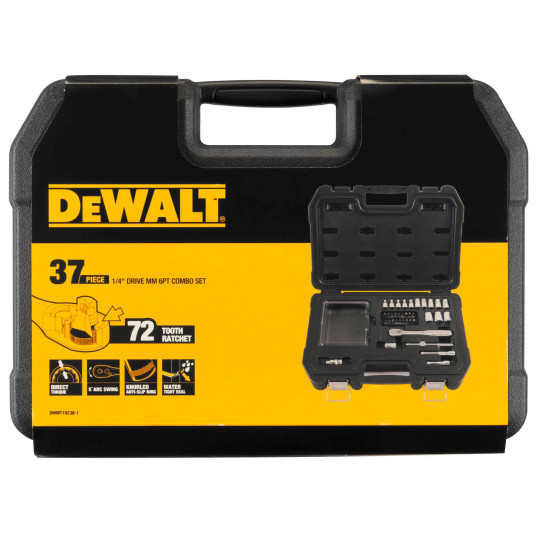 Купити Набір головок та біт 1/4, 37 предметів DeWALT DWMT19238-1. Офіційний магазин Toolmaster Україна. Фірмовий інструмент та обладнання, офіційна гарантія