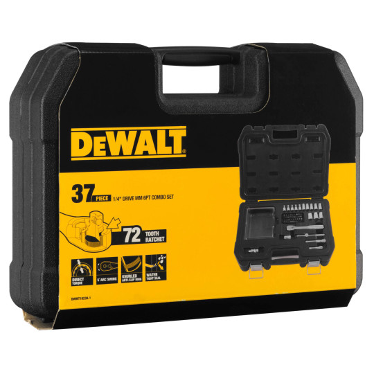 Купити Набір головок та біт 1/4, 37 предметів DeWALT DWMT19238-1. Офіційний магазин Toolmaster Україна. Фірмовий інструмент та обладнання, офіційна гарантія