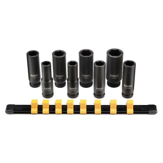 Купити Набір головок 1/2, 8 предмети DeWALT DWMT86090-0. Офіційний магазин Toolmaster Україна. Фірмовий інструмент та обладнання, офіційна гарантія