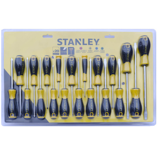 Купити Набор из двадцати отверток ESSENTIAL STANLEY STHT0-60213. Официальный магазин Toolmaster Украина. Фирменный инструмент и оборудование, официальная гарантия