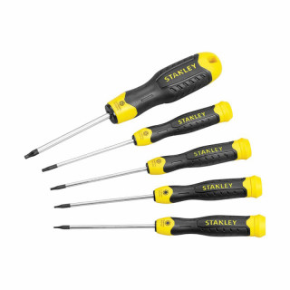 Купити Набір викруток CushionGrip, 5 штук, Torx: №: TT5, TT6, TT8, TT10, TT15 STANLEY STHT2-65155. Офіційний магазин Toolmaster Україна. Фірмовий інструмент та обладнання, офіційна гарантія