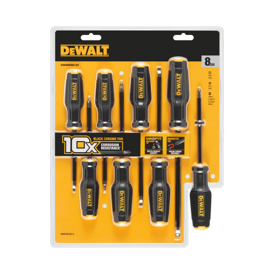 Купити Набір викруток TOUGHSERIES™ MAX FIT®, 8 штук DeWALT DWHT65102-0. Офіційний магазин Toolmaster Україна. Фірмовий інструмент та обладнання, офіційна гарантія