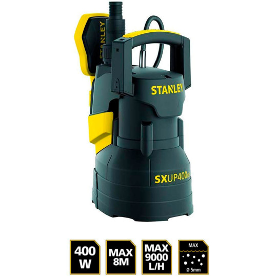 Купити Дренажний насос електричний STANLEY SXUP400PCE. Офіційний магазин Toolmaster Україна. Фірмовий інструмент та обладнання, офіційна гарантія