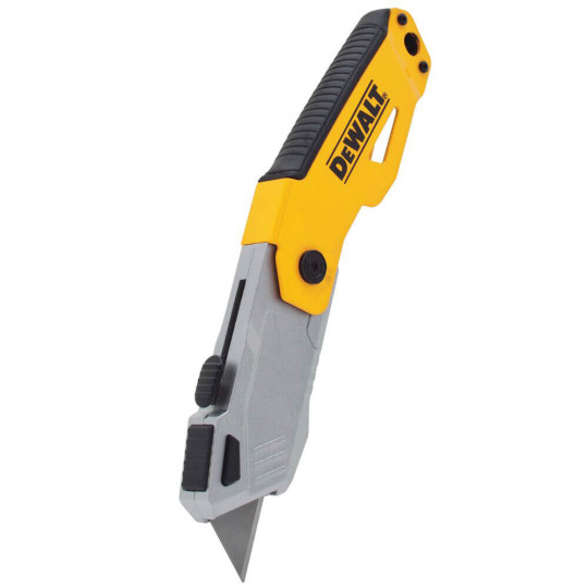 Купити Нож складной с выдвижным трапециевидным лезвием DeWALT DWHT10261-0. Официальный магазин Toolmaster Украина. Фирменный инструмент и оборудование, официальная гарантия
