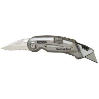 Купити Ніж складаний QUICKSLIDE SPORT UTILITY KNIFE з двома лезами STANLEY 0-10-813. Офіційний магазин Toolmaster Україна. Фірмовий інструмент та обладнання, офіційна гарантія