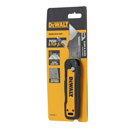 Купити Нож складной с фиксированным лезвием для отделочных работ DeWALT DWHT10991-0. Официальный магазин Toolmaster Украина. Фирменный инструмент и оборудование, официальная гарантия
