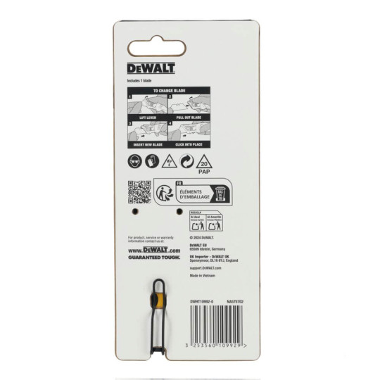 Купити Нож складной с фиксированным лезвием для отделочных работ DeWALT DWHT10992-0. Официальный магазин Toolmaster Украина. Фирменный инструмент и оборудование, официальная гарантия