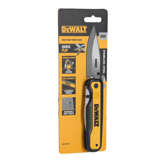 Купити Ніж складаний з довжиною леза 84 мм DeWALT DWHT10993-0. Офіційний магазин Toolmaster Україна. Фірмовий інструмент та обладнання, офіційна гарантія