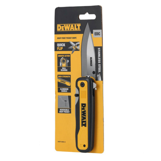 Купити Ніж складаний з довжиною леза 84 мм DeWALT DWHT10993-0. Офіційний магазин Toolmaster Україна. Фірмовий інструмент та обладнання, офіційна гарантія