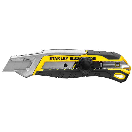 Купити Ніж FatMax Integrated Snap Knife довжиною 165 мм з лезом шириною 18 мм з сегментами, що відламуються STANLEY FMHT10592-0. Офіційний магазин Toolmaster Україна. Фірмовий інструмент та обладнання, офіційна гарантія