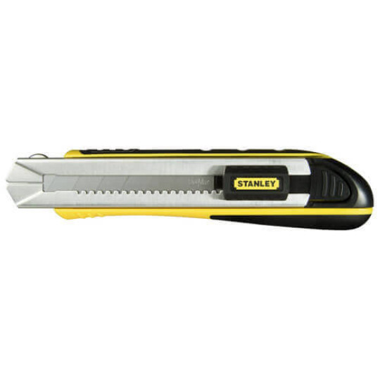 Купити Нож FatMax Cartridge длиной 215 мм с лезвием шириной 25 мм с отламывающимися сегментами STANLEY 0-10-486. Официальный магазин Toolmaster Украина. Фирменный инструмент и оборудование, официальная гарантия