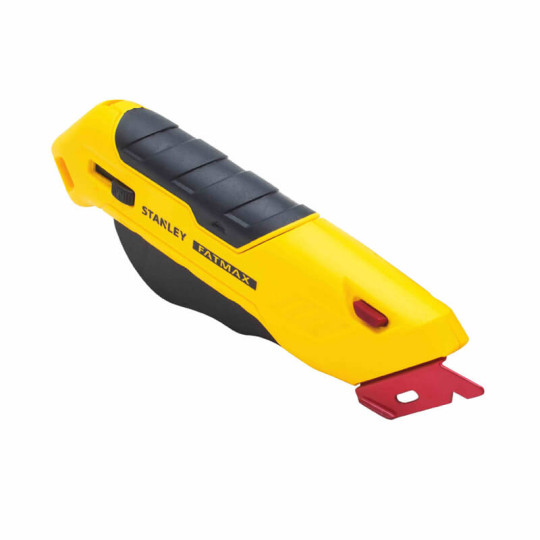 Купити Ніж безпечний FATMAX® Box Box з висувним трапецевидним лезом STANLEY FMHT10362-0. Офіційний магазин Toolmaster Україна. Фірмовий інструмент та обладнання, офіційна гарантія