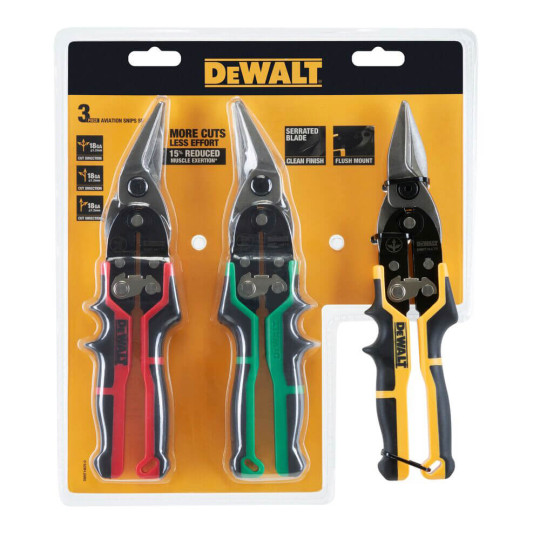 Купити Набір ножиць з металу ERGO Aviation DeWALT DWHT14676-0. Офіційний магазин Toolmaster Україна. Фірмовий інструмент та обладнання, офіційна гарантія
