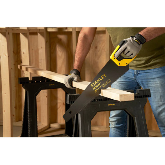 Купити Ножовка APPLIFLON с закаленными зубьями, L=500 мм, 7 tpi STANLEY 2-20-151. Официальный магазин Toolmaster Украина. Фирменный инструмент и оборудование, официальная гарантия