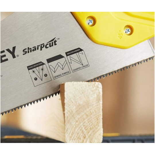 Купити Ножівка SHARPCUT ™ довжиною 550 мм для поперечного та поздовжнього різу STANLEY STHT20372-1. Офіційний магазин Toolmaster Україна. Фірмовий інструмент та обладнання, офіційна гарантія