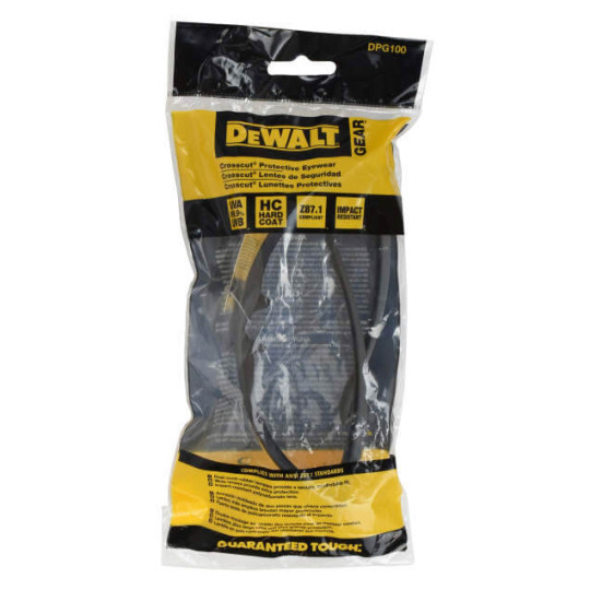 Купити Очки DeWALT DPG100-1D. Официальный магазин Toolmaster Украина. Фирменный инструмент и оборудование, официальная гарантия