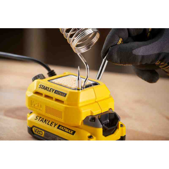 Купити Паяльник акумуляторний STANLEY FATMAX SFMCE040B. Офіційний магазин Toolmaster Україна. Фірмовий інструмент та обладнання, офіційна гарантія