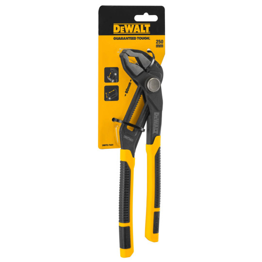 Купити Пасатижі переставні сантехнічні довжиною 250 мм DeWALT DWHT0-74431. Офіційний магазин Toolmaster Україна. Фірмовий інструмент та обладнання, офіційна гарантія