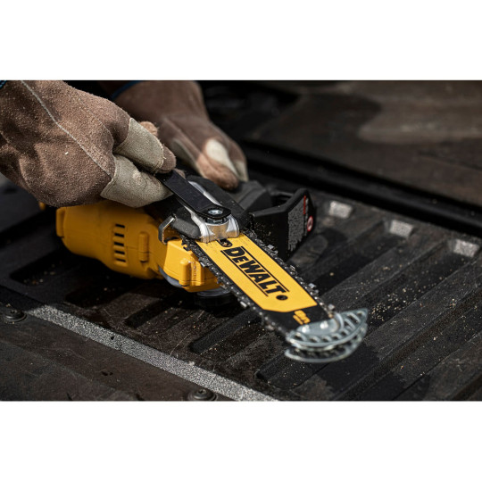 Купити Мини-пила цепная аккумуляторная бесщеточная DeWALT DCMPS520N. Официальный магазин Toolmaster Украина. Фирменный инструмент и оборудование, официальная гарантия