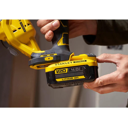 Купити Пила лобзикова акумуляторна STANLEY FATMAX SFMCS650M2K. Офіційний магазин Toolmaster Україна. Фірмовий інструмент та обладнання, офіційна гарантія