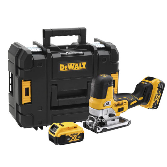 Купити Пила лобзикова акумуляторна безщіткова DeWALT DCS335P2. Офіційний магазин Toolmaster Україна. Фірмовий інструмент та обладнання, офіційна гарантія