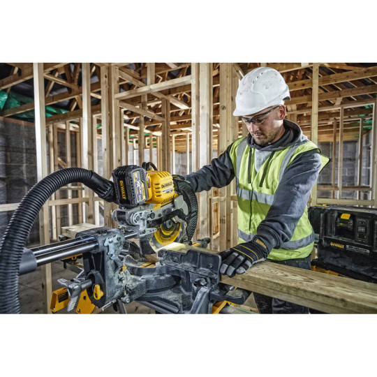 Купити Пила торцювальна акумуляторна безщіткова DeWALT DCS727T2. Офіційний магазин Toolmaster Україна. Фірмовий інструмент та обладнання, офіційна гарантія