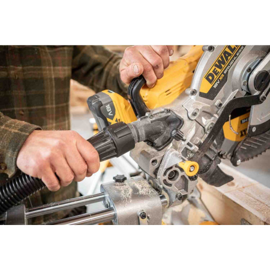 Купити Пилка торцювальна акумуляторна безщіткова DeWALT DCS782N. Офіційний магазин Toolmaster Україна. Фірмовий інструмент та обладнання, офіційна гарантія
