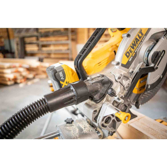 Купити Пилка торцювальна акумуляторна безщіткова DeWALT DCS782N. Офіційний магазин Toolmaster Україна. Фірмовий інструмент та обладнання, офіційна гарантія