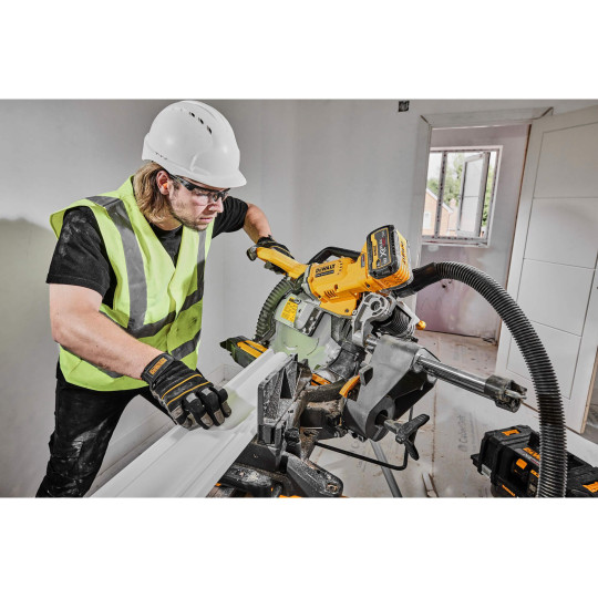 Купити Пилка торцювальна акумуляторна безщіткова DeWALT DCS781N. Офіційний магазин Toolmaster Україна. Фірмовий інструмент та обладнання, офіційна гарантія