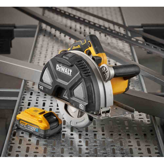 Купити Пила дисковая по металлу аккумуляторная DeWALT DCS383H2. Официальный магазин Toolmaster Украина. Фирменный инструмент и оборудование, официальная гарантия