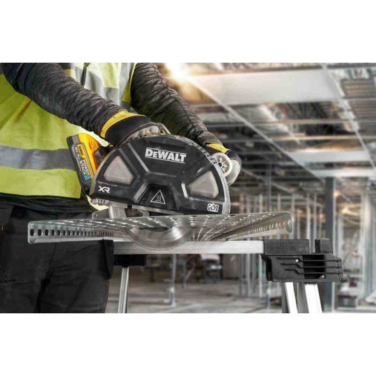Купити Пила дисковая по металлу аккумуляторная DeWALT DCS383H2. Официальный магазин Toolmaster Украина. Фирменный инструмент и оборудование, официальная гарантия