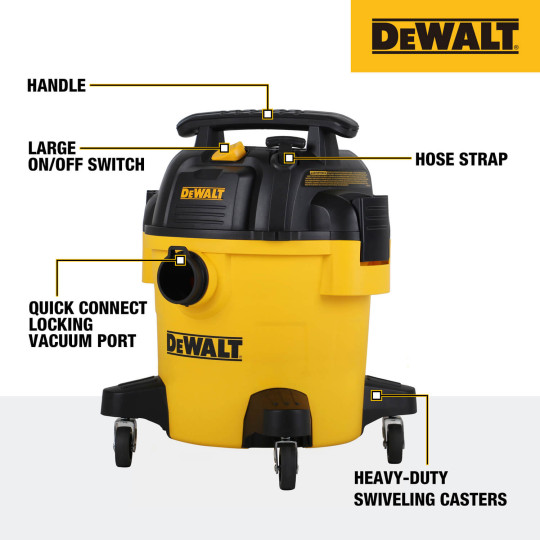 Купити Пилосос мережевий DeWALT DXV20PC. Офіційний магазин Toolmaster Україна. Фірмовий інструмент та обладнання, офіційна гарантія