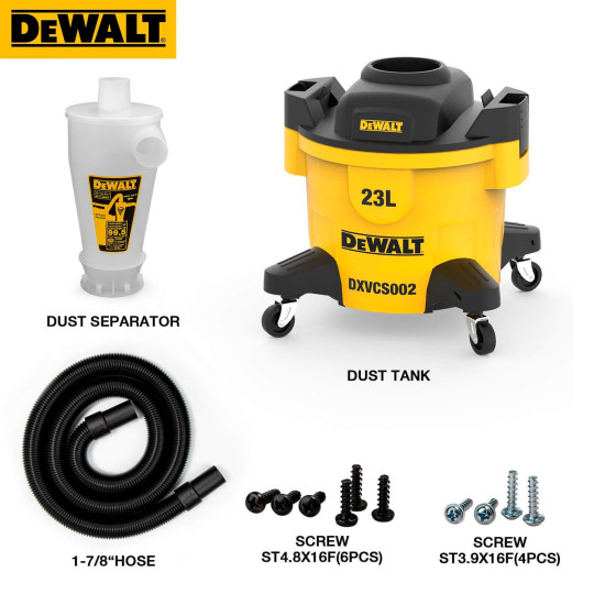 Купити Фільтр-циклон DeWALT DXVCS002. Офіційний магазин Toolmaster Україна. Фірмовий інструмент та обладнання, офіційна гарантія