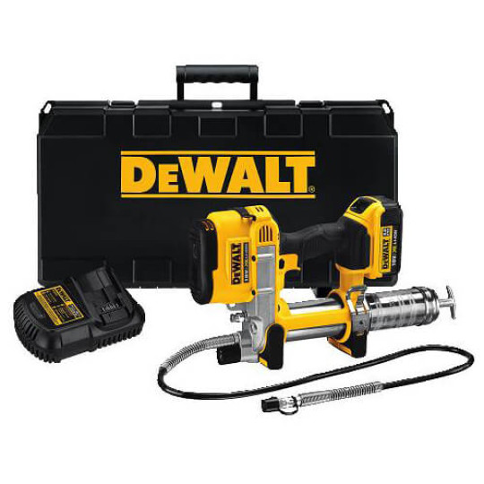Купити Пістолет маcляний акумуляторний DeWALT DCGG571M1. Офіційний магазин Toolmaster Україна. Фірмовий інструмент та обладнання, офіційна гарантія